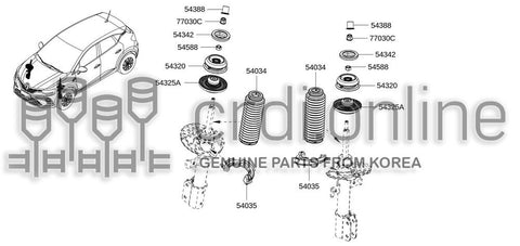 BUMPER-BOUNDFRONT SUSPENSION [ORIGINAL] 54050-7167R 540507167R 54050 7167R