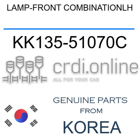 LAMP-FRONT COMBINATIONLH [ORIGINAL] KK135-51070C KK13551070C KK135 51070C