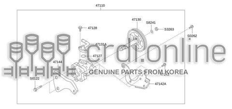 PUMP ASSY-POWER STEERING 47110-52750 4711052750 47110 52750