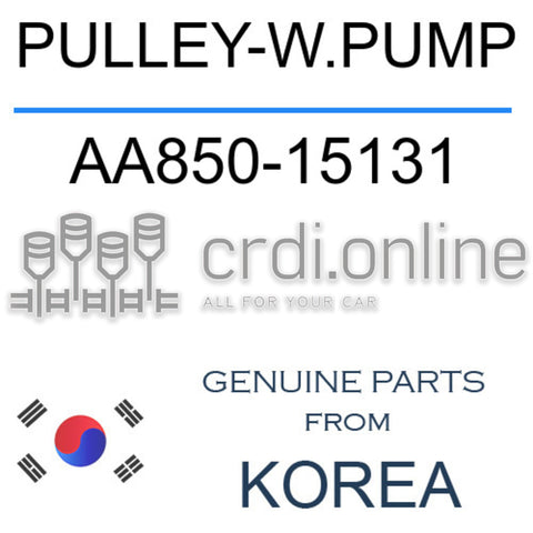 PULLEY-W.PUMP AA850-15131 AA85015131 AA850 15131