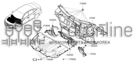 DAMPER-HOOD 65840-9359R 658409359R 65840 9359R