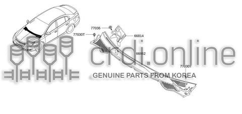 DEFLECTOR-COWL TOP 66814-0004R 668140004R 66814 0004R