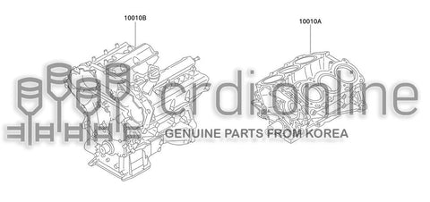 ENGINE ASSY-SHORT 100SA-24910 100SA24910 100SA 24910