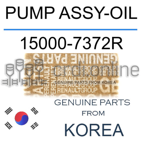 PUMP ASSY-OIL [ORIGINAL] 15000-7372R 150007372R 15000 7372R