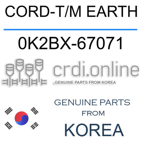 CORD-T/M EARTH [ORIGINAL] 0K2BX-67071 0K2BX67071 0K2BX 67071
