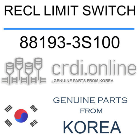 RECL LIMIT SWITCH 88193-3S100 881933S100 88193 3S100