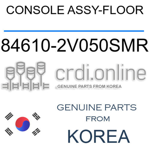 CONSOLE ASSY-FLOOR [ORIGINAL] 84610-2V050SMR 846102V050SMR 84610 2V050SMR