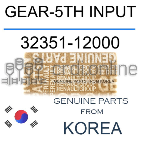 GEAR-5TH INPUT [ORIGINAL] 32351-12000 3235112000 32351 12000