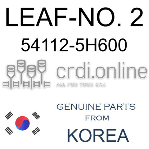 LEAF-NO. 2 [ORIGINAL] 54112-5H600 541125H600 54112 5H600