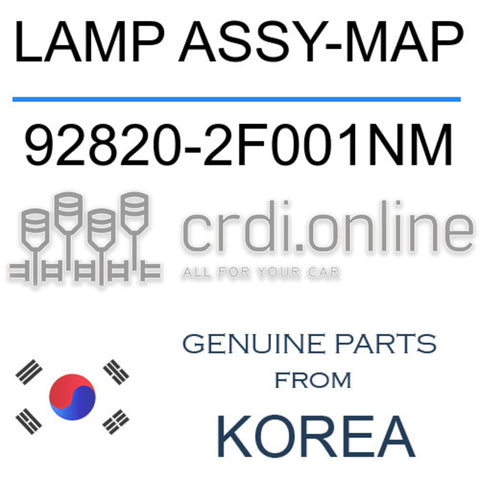 LAMP ASSY-MAP [ORIGINAL] 92820-2F001NM 928202F001NM 92820 2F001NM
