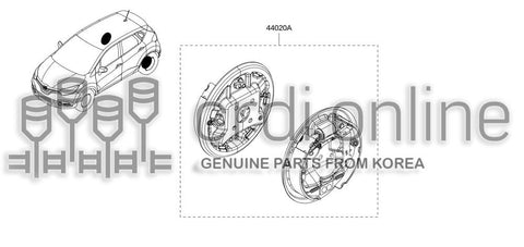 PLATE KIT-REAR BRAKE ASSEMBLY 44020-9423R 440209423R 44020 9423R