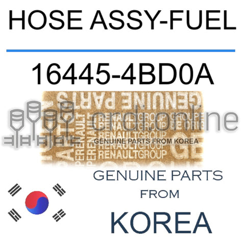 HOSE ASSY-FUEL [ORIGINAL] 16445-4BD0A 164454BD0A 16445 4BD0A