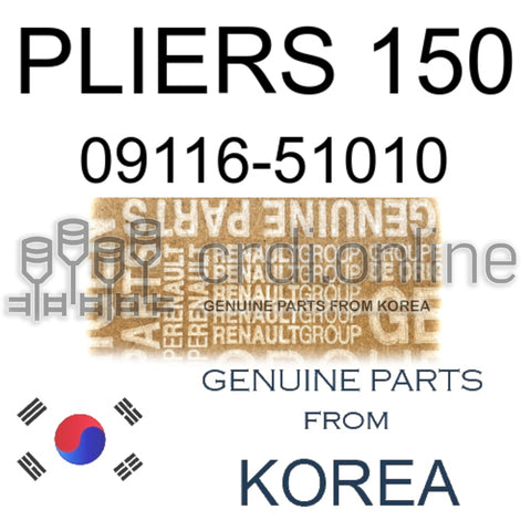 PLIERS 150 [ORIGINAL] 09116-51010 0911651010 09116 51010