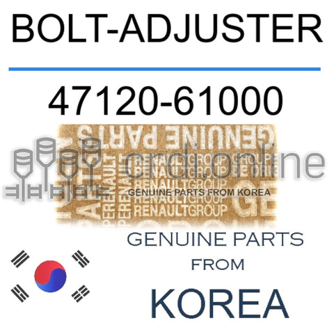 BOLT-ADJUSTER [ORIGINAL] 47120-61000 4712061000 47120 61000