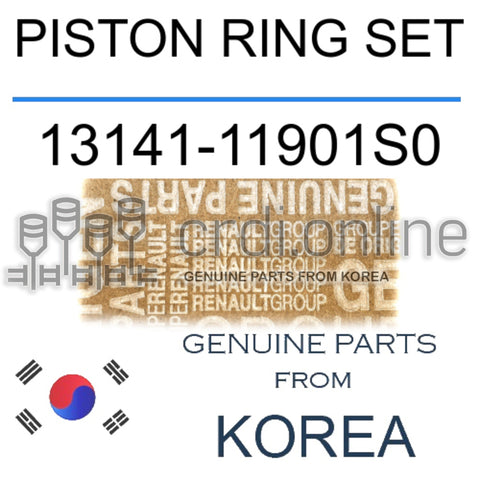 PISTON RING SET [ORIGINAL] 13141-11901S0 1314111901S0 13141 11901S0