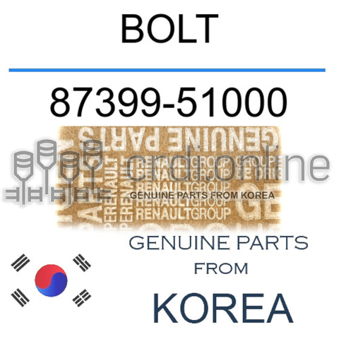 BOLT [ORIGINAL] 87399-51000 8739951000 87399 51000