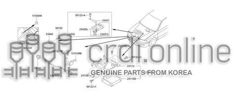 CLIP-O2 SENSOR HARNESS [ORIGINAL] 51910-51110 5191051110 51910 51110
