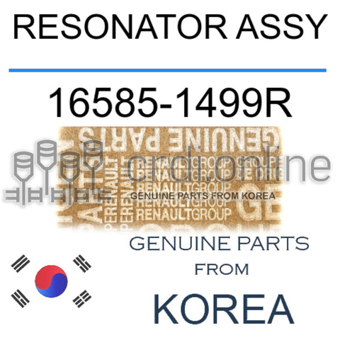 RESONATOR ASSY [ORIGINAL] 16585-1499R 165851499R 16585 1499R
