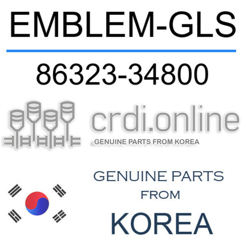 EMBLEM-GLS 86323-34800 8632334800 86323 34800