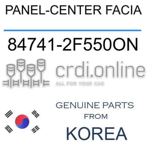 PANEL-CENTER FACIA [ORIGINAL] 84741-2F550ON 847412F550ON 84741 2F550ON