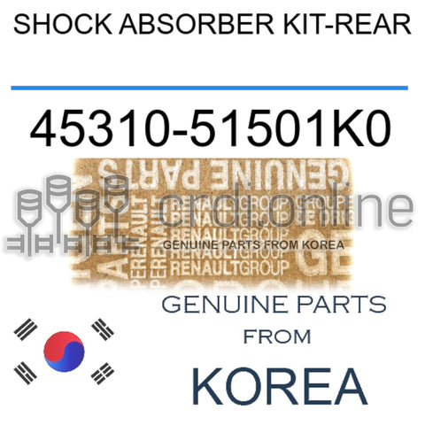 SHOCK ABSORBER KIT-REAR [ORIGINAL] 45310-51501K0 4531051501K0 45310 51501K0