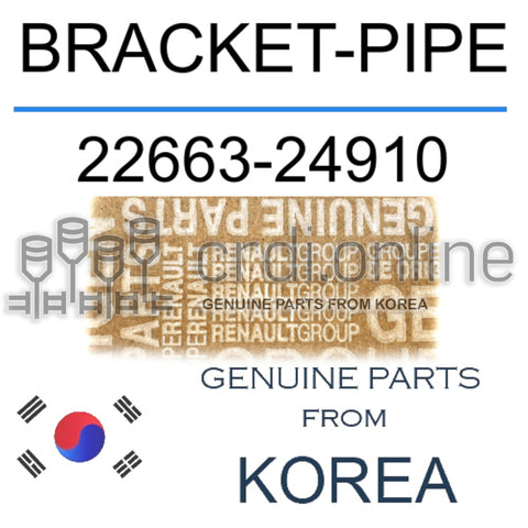 BRACKET-PIPE [ORIGINAL] 22663-24910 2266324910 22663 24910