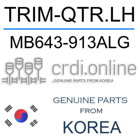 TRIM-QTR.LH [ORIGINAL] MB643-913ALG MB643913ALG MB643 913ALG