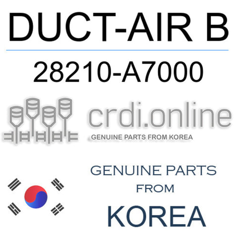 DUCT-AIR B 28210-A7000 28210A7000 28210 A7000