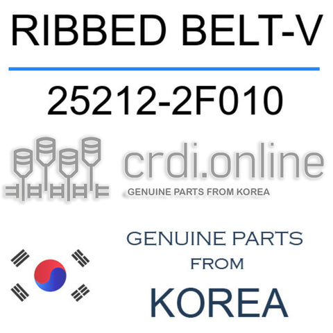 RIBBED BELT-V [ORIGINAL] 25212-2F010 252122F010 25212 2F010