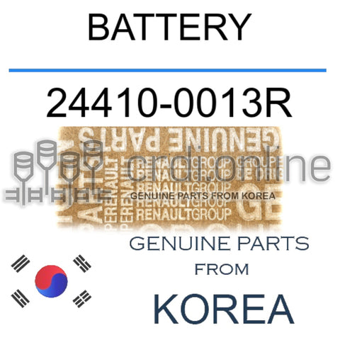 BATTERY [ORIGINAL] 24410-0013R 244100013R 24410 0013R