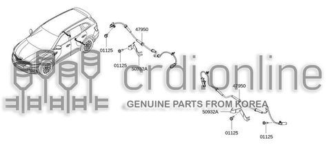SENSOR-REAR WHEEL SPEED 47950-7427R 479507427R 47950 7427R