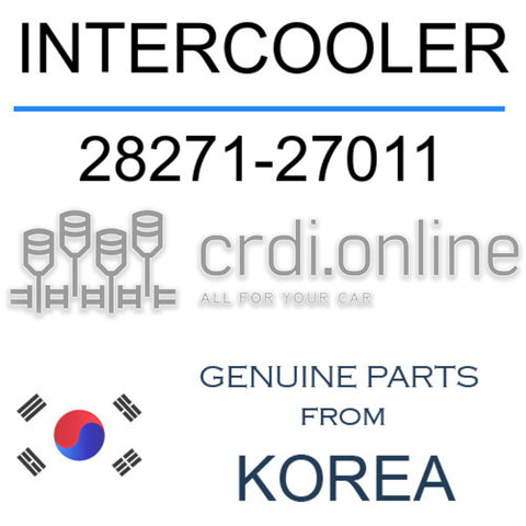 INTERCOOLER [ORIGINAL] 28271-27011 2827127011 28271 27011