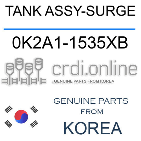 TANK ASSY-SURGE [ORIGINAL] 0K2A1-1535XB 0K2A11535XB 0K2A1 1535XB
