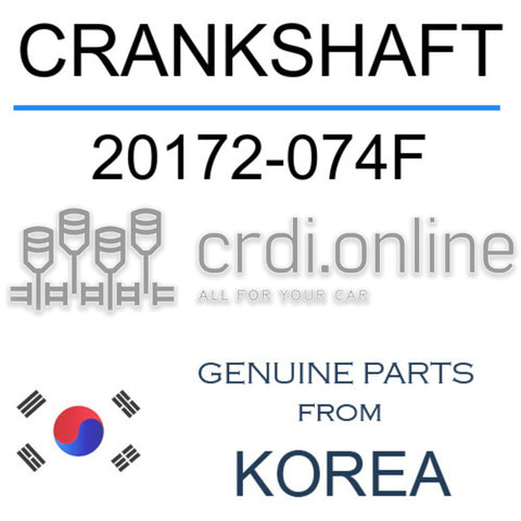 CRANKSHAFT [ORIGINAL] 20172-074F 20172074F 20172 074F
