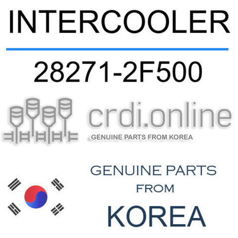 INTERCOOLER [ORIGINAL] 28271-2F500 282712F500 28271 2F500
