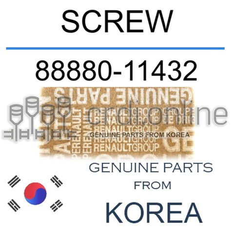 SCREW [ORIGINAL] 88880-11432 8888011432 88880 11432