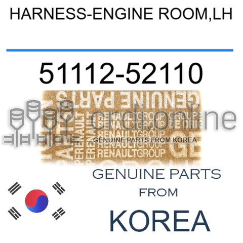 HARNESS-ENGINE ROOM,LH [ORIGINAL] 51112-52110 5111252110 51112 52110