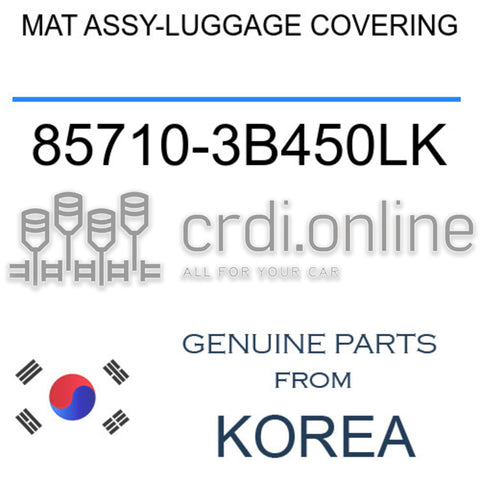 MAT ASSY-LUGGAGE COVERING [ORIGINAL] 85710-3B450LK 857103B450LK 85710 3B450LK
