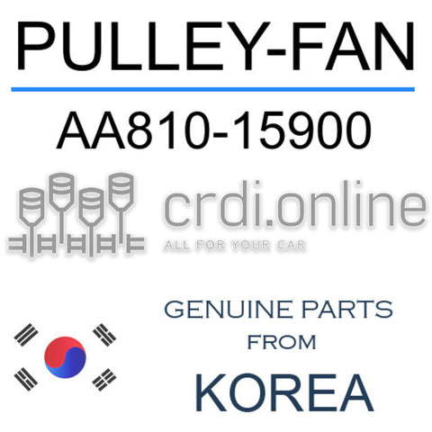 PULLEY-FAN [ORIGINAL] AA810-15900 AA81015900 AA810 15900