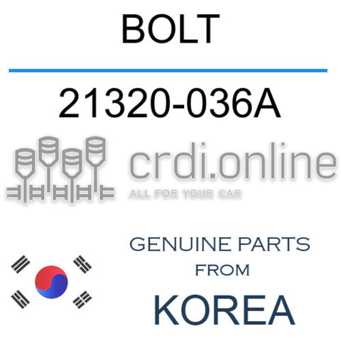 BOLT 21320-036A 21320036A 21320 036A