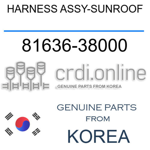 HARNESS ASSY-SUNROOF [ORIGINAL] 81636-38000 8163638000 81636 38000