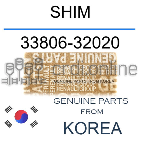 SHIM [ORIGINAL] 33806-32020 3380632020 33806 32020