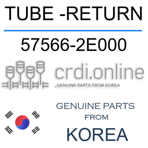TUBE -RETURN [ORIGINAL] 57566-2E000 575662E000 57566 2E000