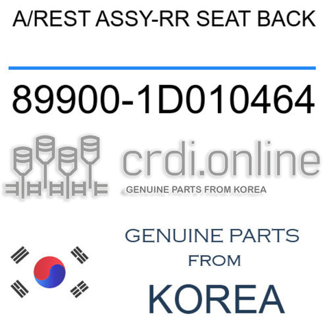 A/REST ASSY-RR SEAT BACK [ORIGINAL] 89900-1D010464 899001D010464 89900 1D010464
