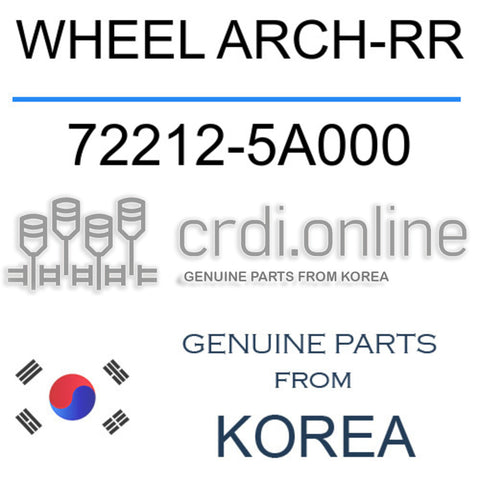 WHEEL ARCH-RR [ORIGINAL] 72212-5A000 722125A000 72212 5A000