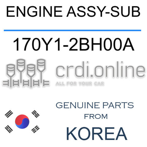 ENGINE ASSY-SUB [ORIGINAL] 170Y1-2BH00A 170Y12BH00A 170Y1 2BH00A