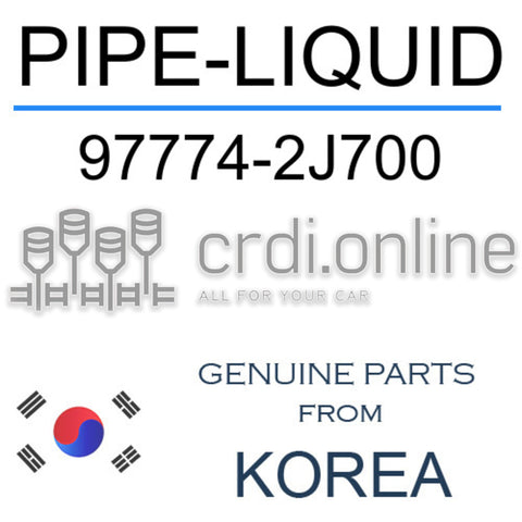 PIPE-LIQUID [ORIGINAL] 97774-2J700 977742J700 97774 2J700