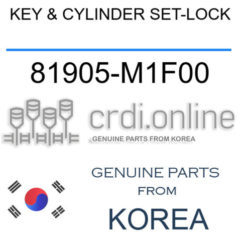 KEY & CYLINDER SET-LOCK [ORIGINAL] 81905-M1F00 81905M1F00 81905 M1F00