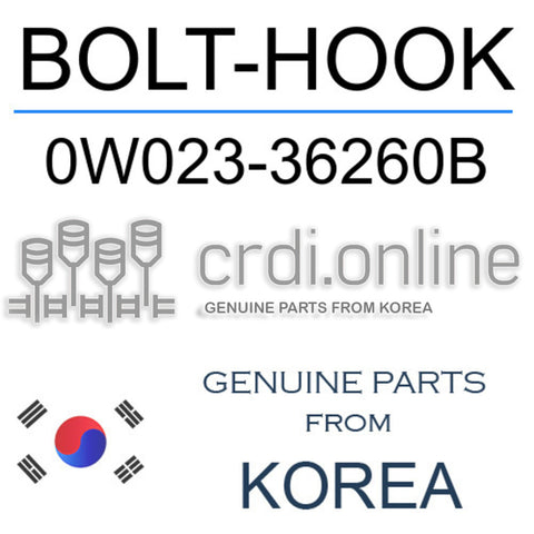 BOLT-HOOK 0W023-36260B 0W02336260B 0W023 36260B