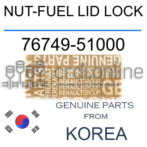 NUT-FUEL LID LOCK [ORIGINAL] 76749-51000 7674951000 76749 51000